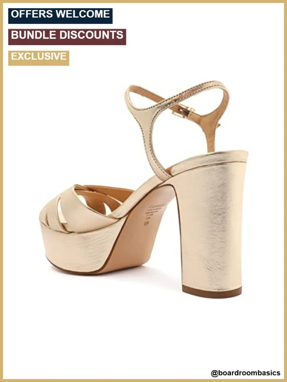 Women's Platform Dress Sandal with Block Heel